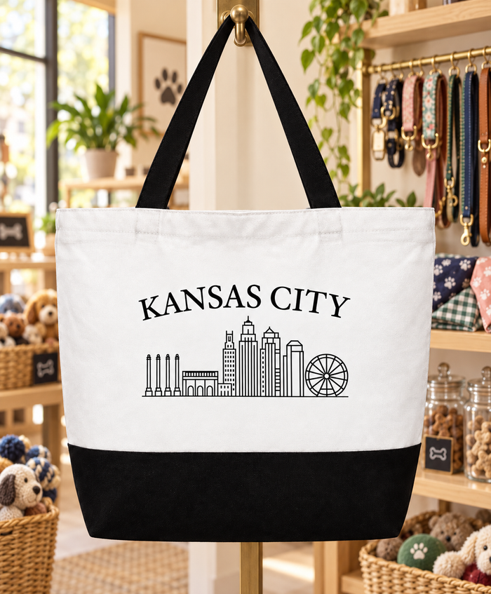 Kansas City Skyline Tote Bag