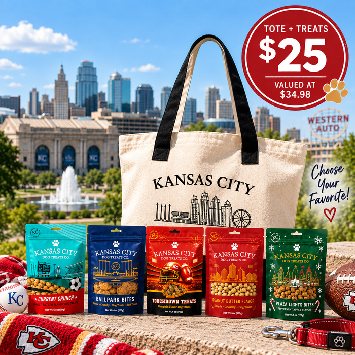 Kansas City Tote & Dog Treat Bundle