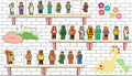Lanka Kade Complete Set of People (24) get 3 Free! - Little Whispers