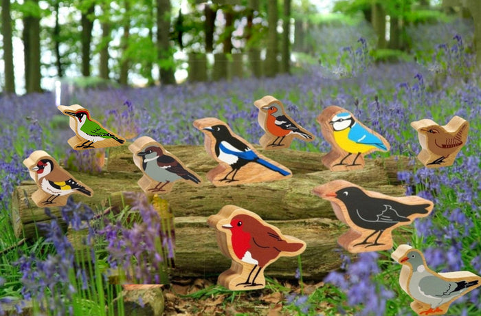 Lanka Kade Set of Wooden Garden Birds