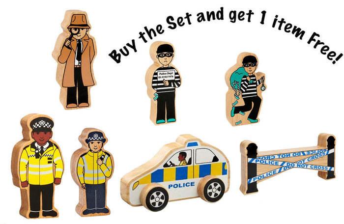 Lanka Kade Wooden Police Scene Characters (Get 1 character FREE)