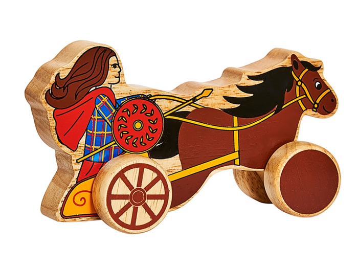 Lanka Kade Wooden Toy Boudicca & chariot push along