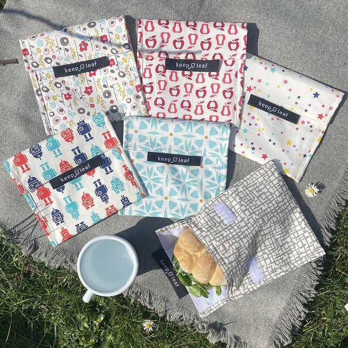 Large Snack Wraps – Robot - Machine Washable - Little Whispers