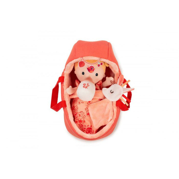 Lilliputiens Baby Lena Doll and Carry Cot 83133 - Little Whispers