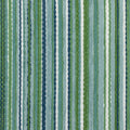 Detail image of Small scale chenille striped outdoor safe velvet fabric in natural green tones
