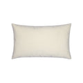 Ivory solid velvet pillow lumbar size for classic indoor and outdoor decor