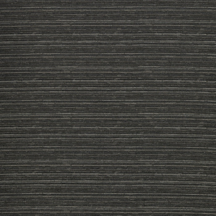 Elegant stripe outdoor safe chenille woven fabric in charcoal tones-full fabric repeat image