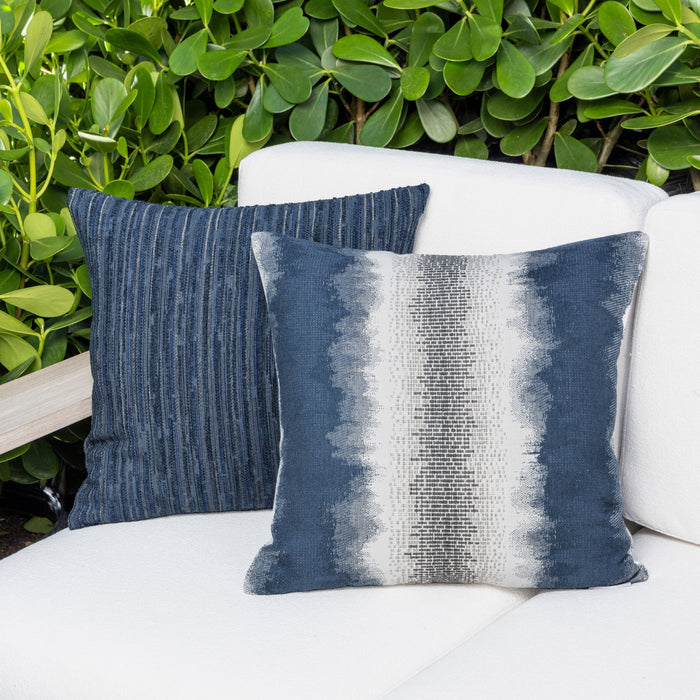 Luxe Stripe Indigo | 20"x20"