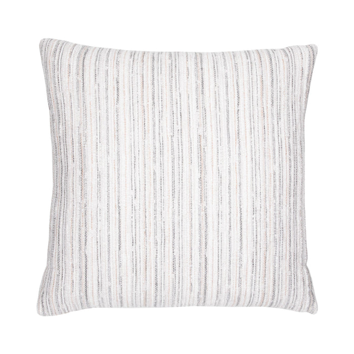 White and gray striped with cheniile outdoor pillow square size for stylish indoor and outdoor decor