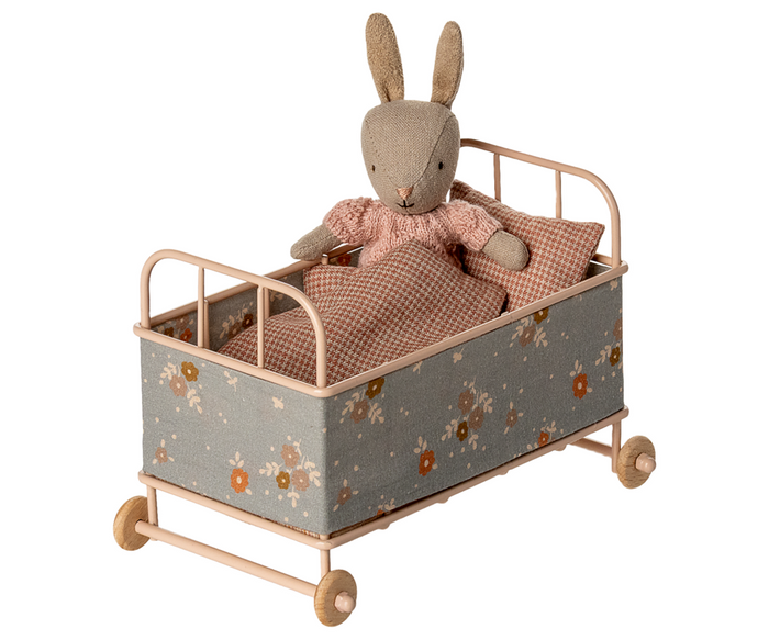 Maileg Cot Bed Cradle Baby Bunny & Teddy Size FW25 NEW ARRIVAL
