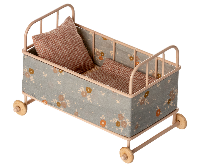 Maileg Cot Bed Cradle Baby Bunny & Teddy Size FW25 NEW ARRIVAL