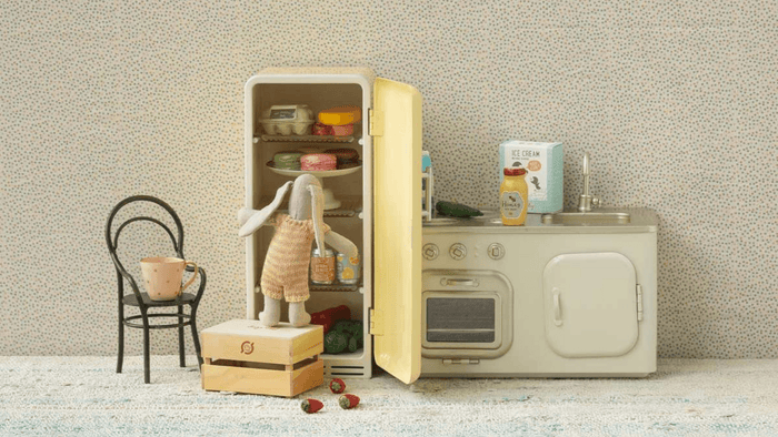 Maileg Fall Winter 24 Miniature Fridge Yellow PREORDER ONLY - Ruby & Grace