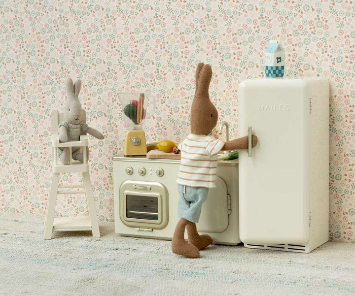 Maileg Fall Winter 24 Miniature Fridge Off White PREORDER ONLY - Ruby & Grace