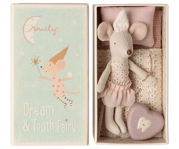 Maileg Tooth Fairy Little Sister Mouse in Matchbox: BACK IN STOCK