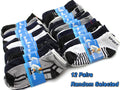 Men's thin sports ankle socks in a 12-pack from dealonline.co.nz, comfortable and breathable athletic sock set.