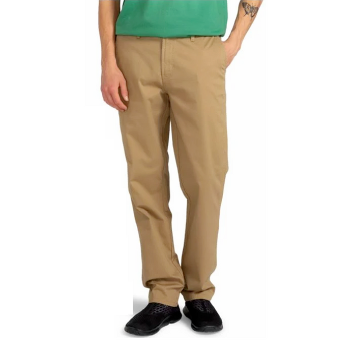 Men's khaki cotton pants in size 32-38, casual men's fashion pants from dealonline.co.nz, displayed on a neutral background.