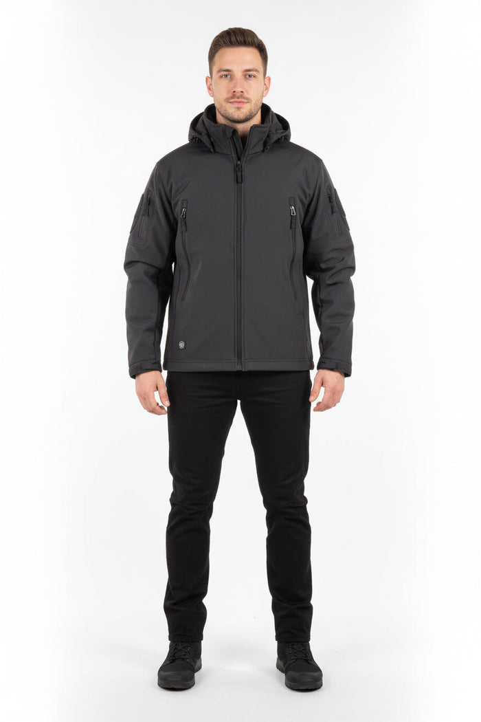 Men's military tactical soft shell jacket from dealonline.co.nz, water-resistant windbreaker with a durable, functional design.