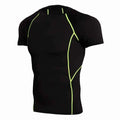 Men's quick-dry camouflage short sleeve T-shirt by Mead's Supply & Equipment Outfitters, black athletic outdoor sports tee.