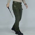 Men's tactical cargo pants by dealonline.co.nz, water-resistant flex ripstop fabric with multiple pockets for outdoor activities.