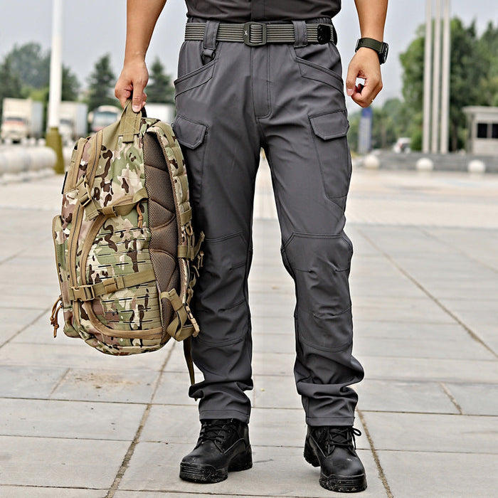 Men's tactical water-resistant flex ripstop cargo pants by dealonline.co.nz, featuring multiple pockets and durable fabric.