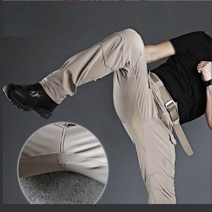 Men's dealonlinenz tactical pants with water-resistant, flex ripstop cargo design, featuring multiple pockets and durable fabric.