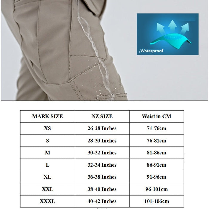 Men's tactical pants by dealonline.co.nz, water-resistant flex ripstop cargo pants with multiple pockets and durable design.