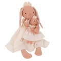Lelovs Mom and Baby Bunny Linen Dolls