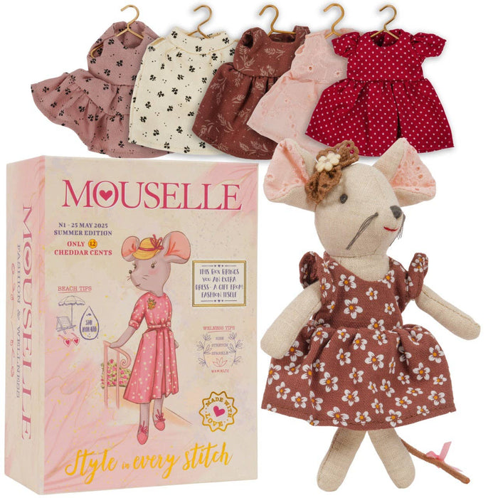 Mouselle Mouse with wardrobe of clothes