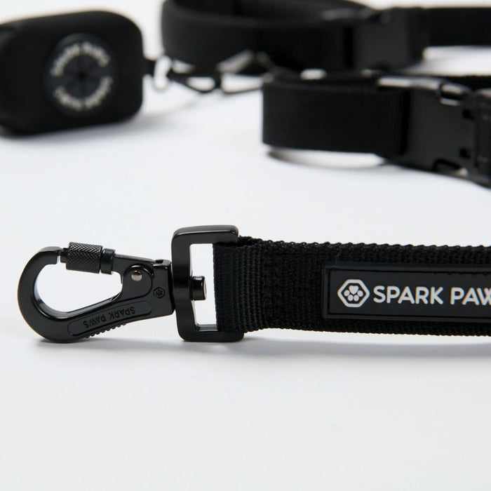 Multipurpose Seatbelt Handsfree Leash & Poop Bag Holder Set - Black