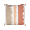 Clay and tan ombre outdoor pillow square size for vibrant indoor and outdoor decor by Elaine Smith