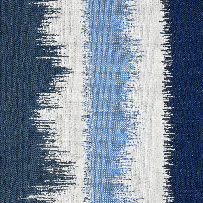 Detail image of Gradient outdoor-safe fabric in midnight blues and soft white – Murmur Midnight by Elaine Smith