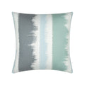 Surf green and blue ombre outdoor pillow square size for stylish indoor and outdoor decor by Elaine Smith