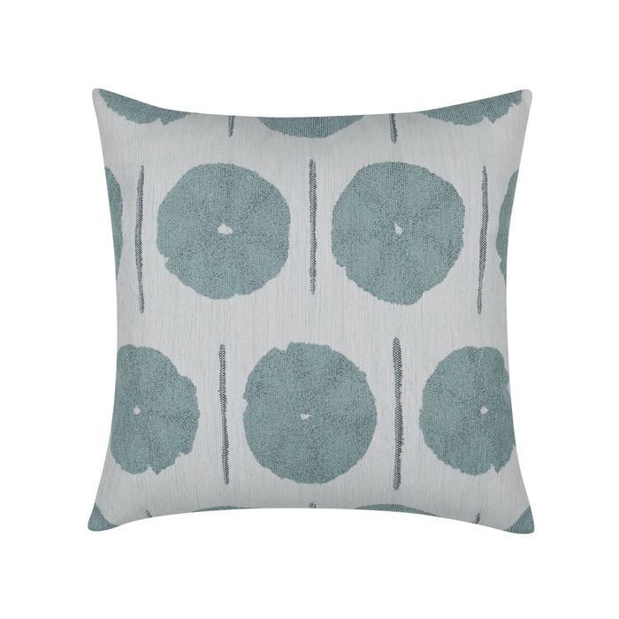 Blue medallion pillow square size for stylish indoor and outdoor decor