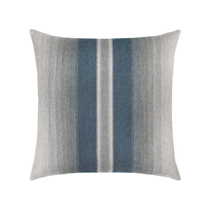 Pillow made from Gradient indigo ombre effect fabric for outdoor safe use