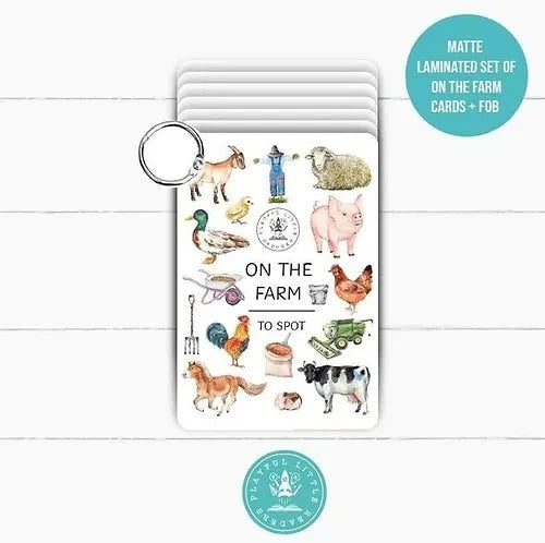 PLR Flash Cards, Farm - Explorer - Little Whispers