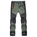 Army green outdoor hiking pants by Mead's Supply & Equipment Outfitters, unisex cotton trekking pants with multiple pockets.