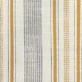 Detail image of Elegant gold and ivory stripe outdoor-safe woven fabric