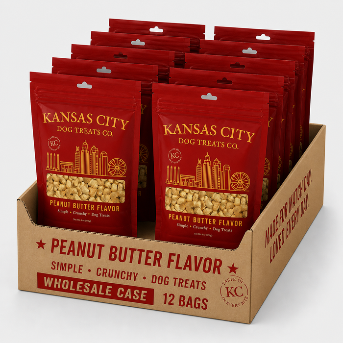 Peanut Butter Flavor Dog Treats Case of 12
