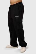 Black Pinnacle Pocket Joggers by Fuaark Nz with functional pockets, slim fit design, and comfortable fabric.