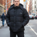 Plus size thermal hood jacket with thick fleece lining by dealonline.co.nz, featuring a cozy, insulated design for cold weather.