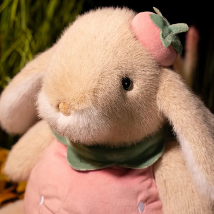 PlushyFriends Fruit Series Strawberry Bunny Plush Toy – 30cm