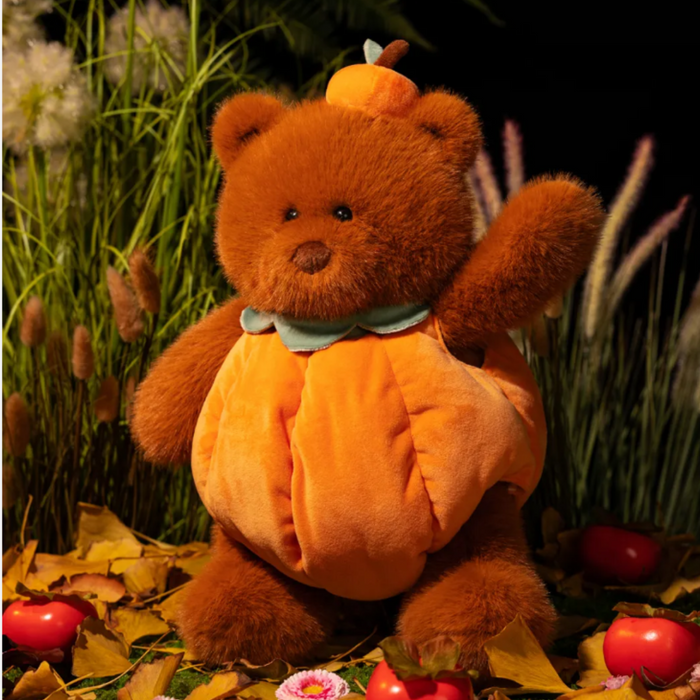 PlushyFriends Fruit Series Tangerine Bear Plush Toy – 30cm