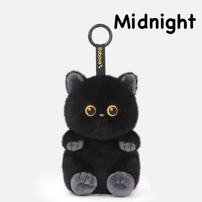 PlushyFriends Kawaii Cat Key Chain - Lumi, Midnight, Coco 15CM