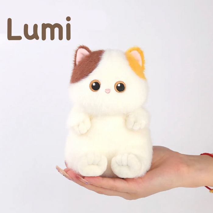 PlushyFriends Kawaii Cat Key Chain - Lumi, Midnight, Coco 15CM