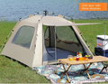 ECOTREK pop-up camping tent with one door and three windows, lightweight outdoor shelter for quick setup and ventilation.