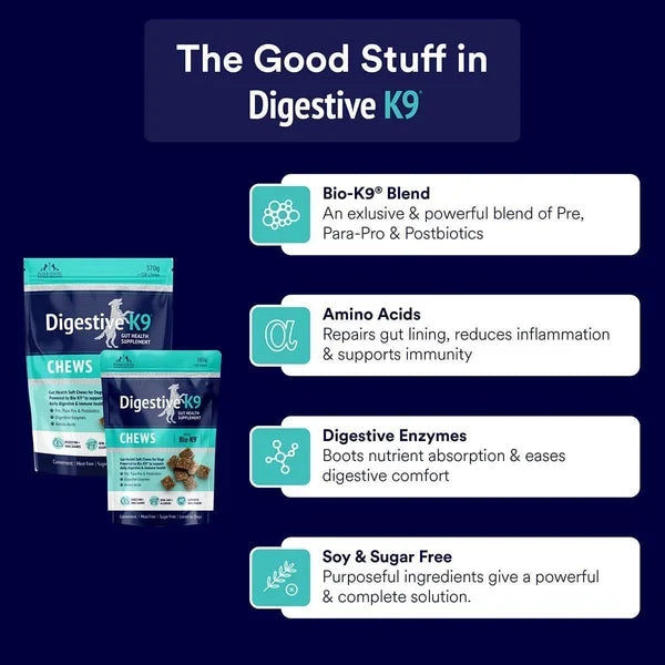 POSEIDON DIGESTIVE K9 CHEWS 185G