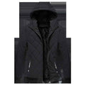 Black Stylish 3Sixty5 velvet cotton hoodie jacket, men's premium casual jacket with a comfortable fit and stylish design.