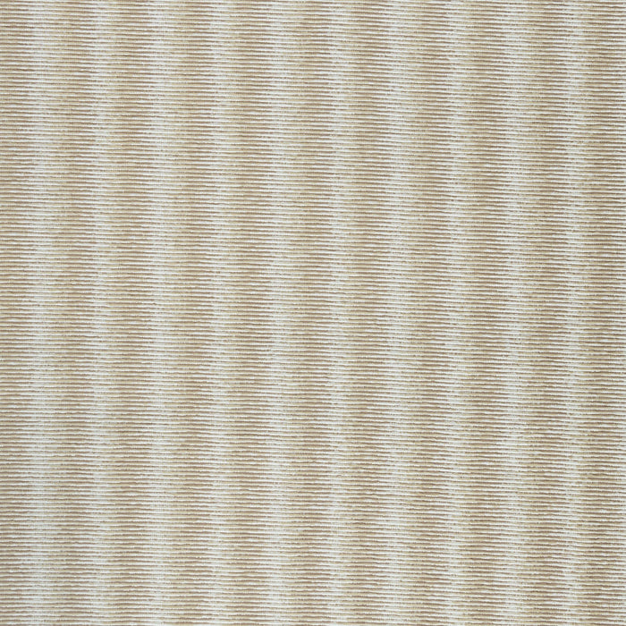 Soft honey-colored striped outdoor safe performance fabric-full fabric repeat image