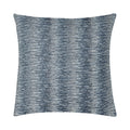 Indigo blue ombre striped chenille pillow square size for modern indoor and outdoor decor