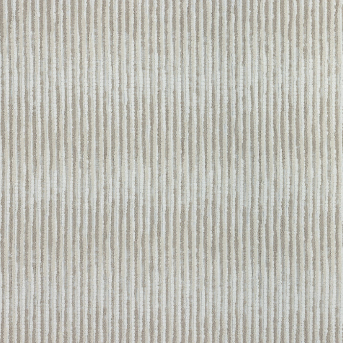 Detail image of Linear sand-colored stripe pattern in outdoor safe performance fabric